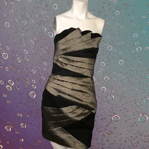 Jessica McClintock 90s Iridescent Formal Vintage Short Dress Holiday Christmas‎